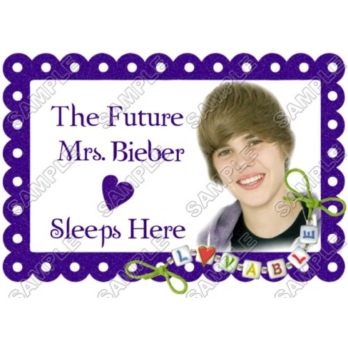  Justin Bieber Pillowcase Iron on Transfer Decal #17 by www.shopironons.com