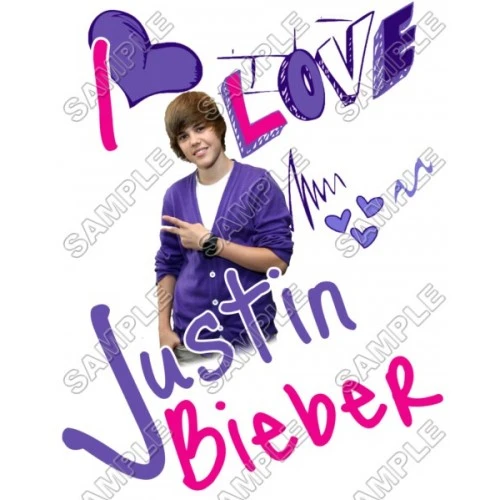  Justin Bieber T Shirt  Iron on Transfer Decal #2 by www.shopironons.com