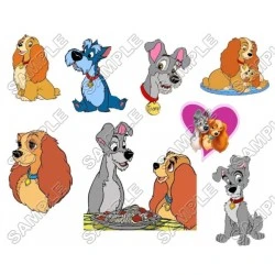 Lady and the Tramp T Shirt Iron on Transfer  Decal  #9