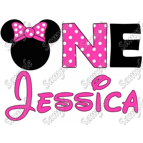  Disney Birthday Personalized Mickey Mouse for Girl  Iron on Transfer Decal #2 by www.shopironons.com