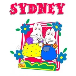 Max and Ruby  Personalized  Custom  T Shirt Iron on Transfer Decal #55