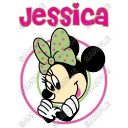 Minnie Mouse  Birthday  Personalized  Custom  T Shirt Iron on Transfer Decal #4