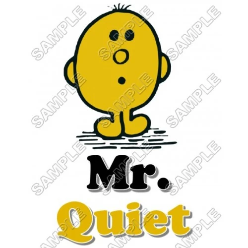  Mr Men and Little Miss Mr. Quiet T Shirt Iron on Transfer Decal #22 by www.shopironons.com