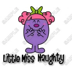Mr Men and Little Miss Naughty T Shirt Iron on Transfer Decal #48