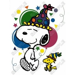 Peanuts, Snoopy, Charlie Brown Birthday   T Shirt Iron on Transfer Decal #2