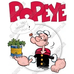 Popeye  T Shirt Iron on Transfer Decal #10