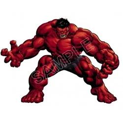 Red Hulk  T Shirt Iron on Transfer  Decal  #1
