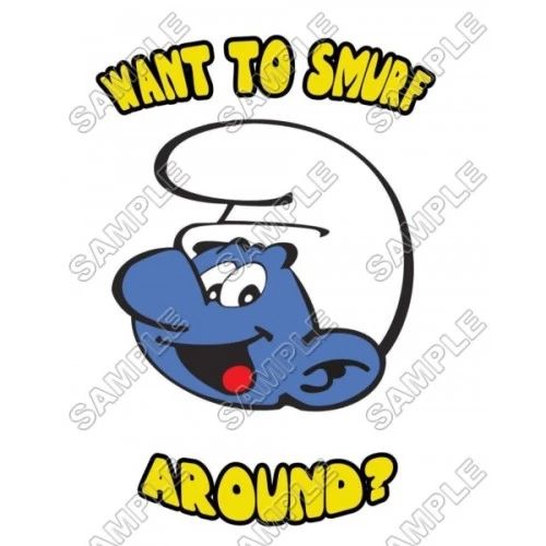  Smurf T Shirt Iron on Transfer Decal #14 by www.shopironons.com