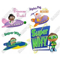 Super Why  T Shirt Iron on Transfer Decal #1