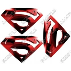 Superman Logo T Shirt Iron on Transfer Decal #7