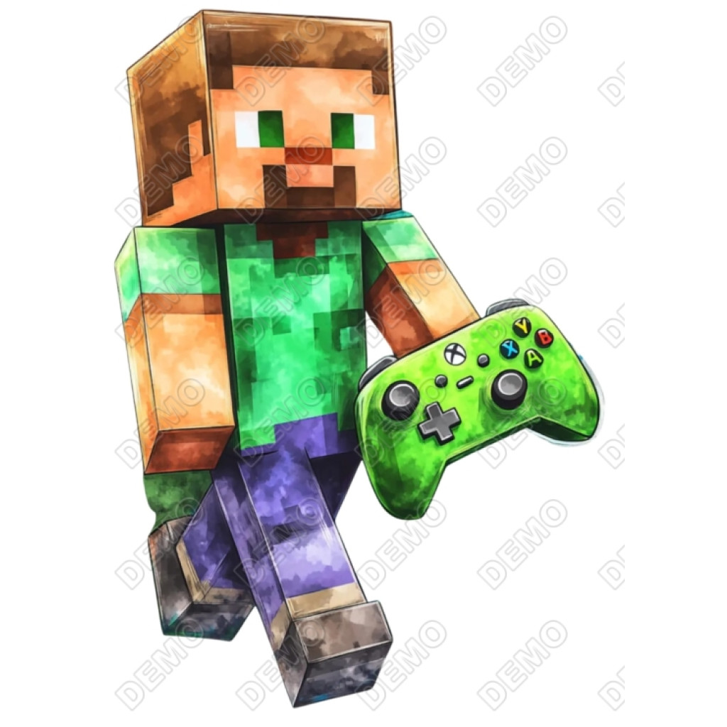 Minecraft Steve DTF Shirt Iron on Transfer - SKU-17ST