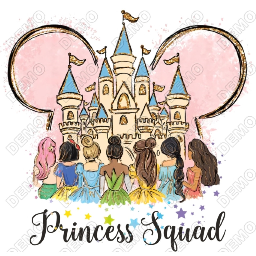 Princess Squad Disney DTF Iron on Transfer - SKU-169PSQ