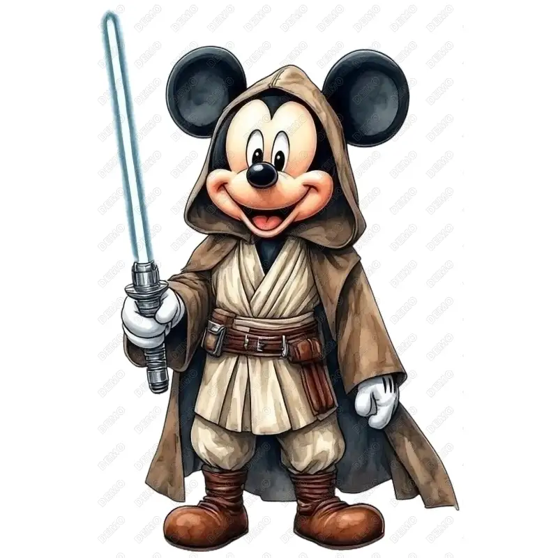 Mickey Mouse Star Wars DTF Shirt Iron on Transfer - SKU-2MSW