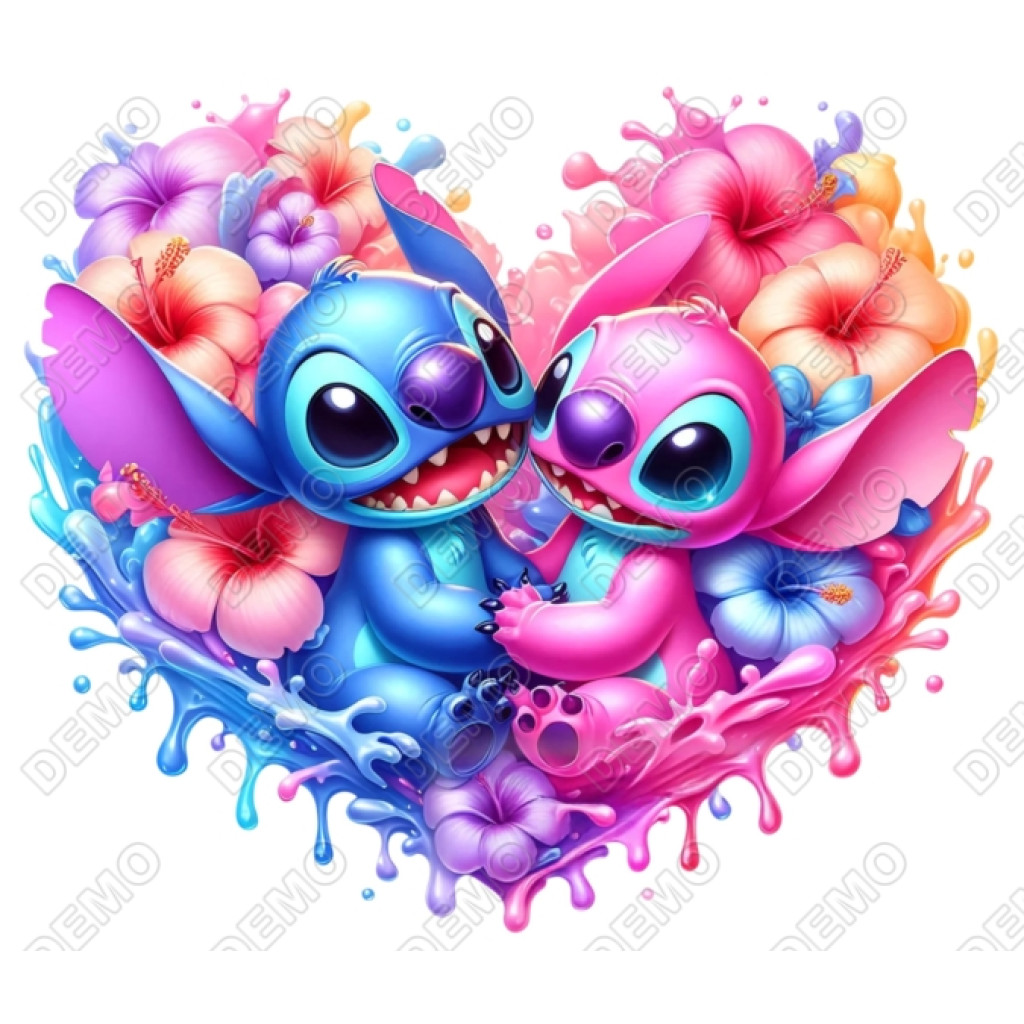 Angel and Stitch Iron on Transfer DTF - SKU-241AL, image size:1024x1024