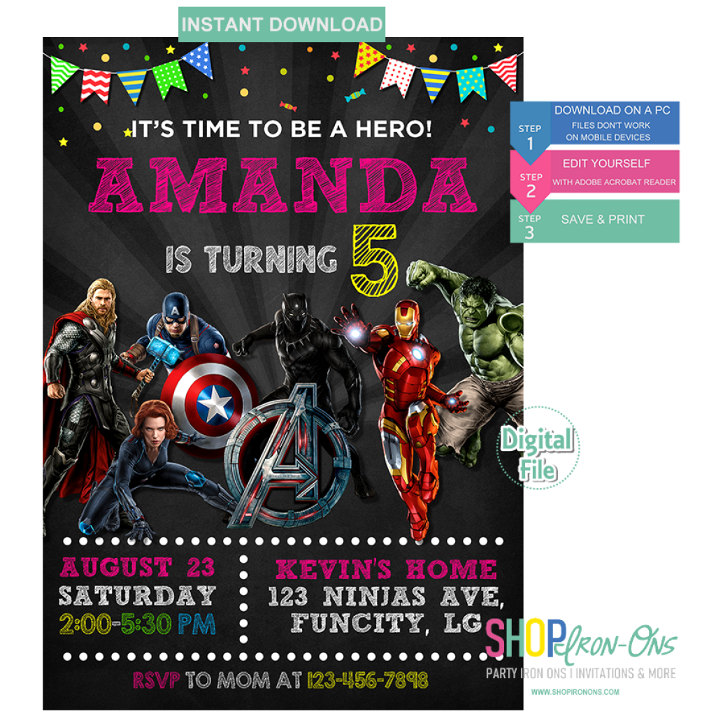 avengers-birthday-invitation-superheros-for-girl-digital-template-editable-pdf-free-thank-you-card
