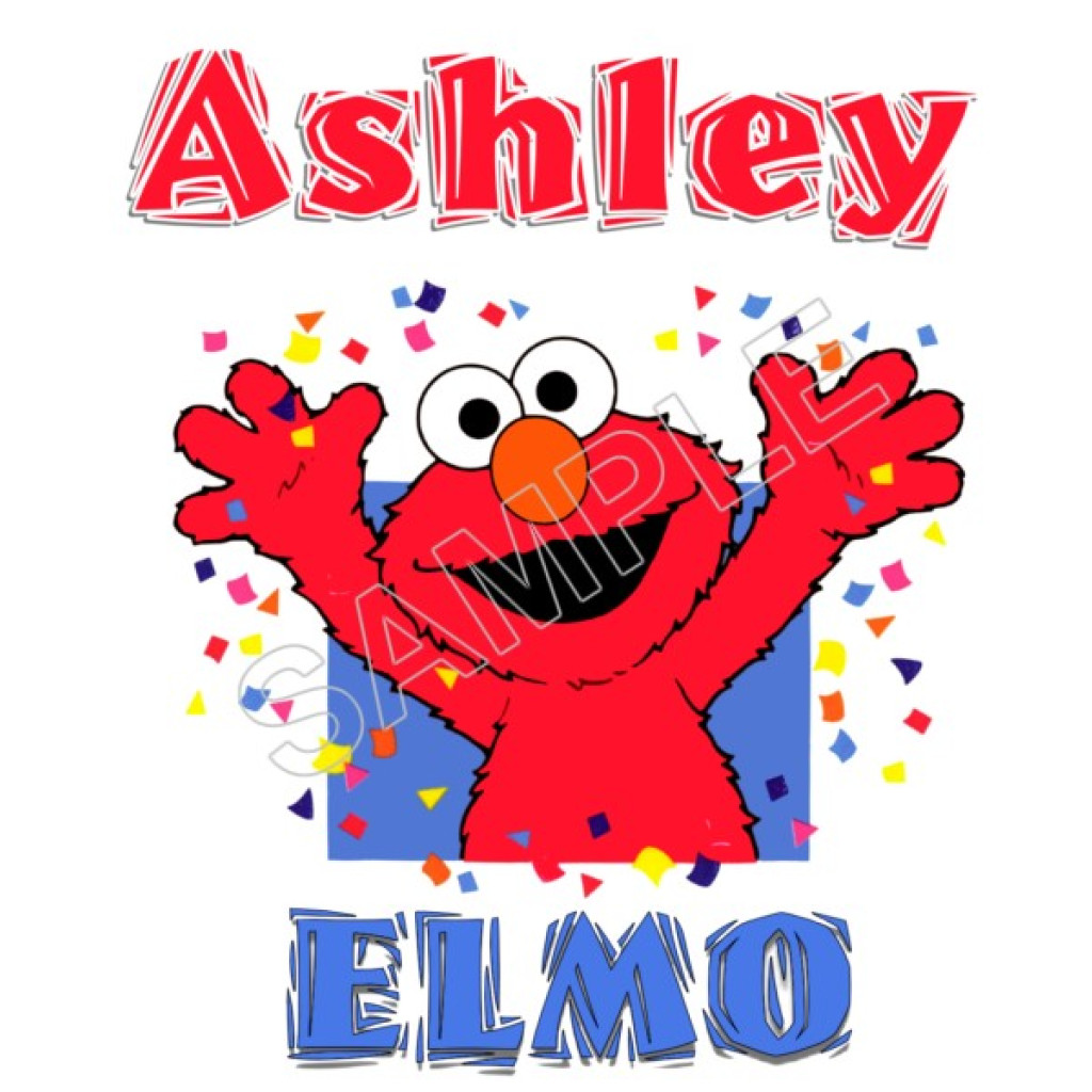 Elmo Personalized Custom T Shirt Iron on Transfer Decal #73