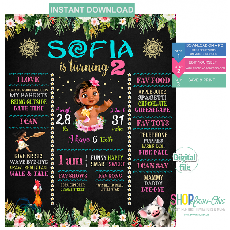 moana-birthday-chalkboard-sign-vaiana-poster-digital-first-birthday-sign-any-ages-printable-editable-pdf