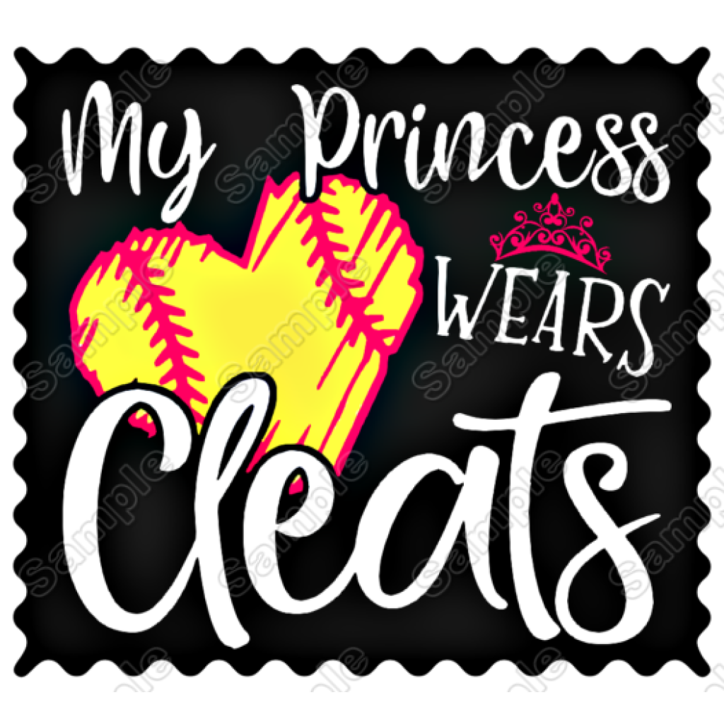 My Princess Wears Cleats Softball Shirt For Mom My Princess Wears Cleats Softball Shirt For Mom