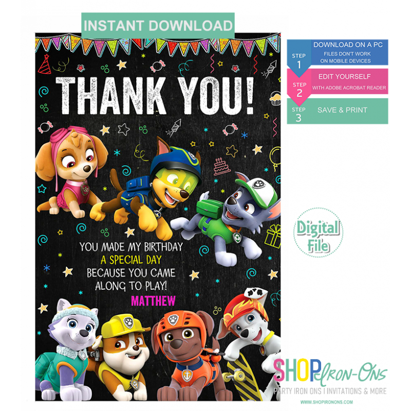 paw-patrol-birthday-party-invitation-personalized-digital-editable-pdf-free-thank-you-card-cupcake