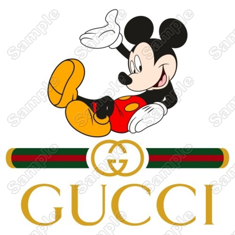 Gucci Mickey Mouse T Shirt Iron on Transfer Decal #6