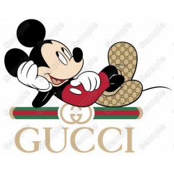 Gucci Mickey Mouse  T Shirt Iron on Transfer Decal  #3