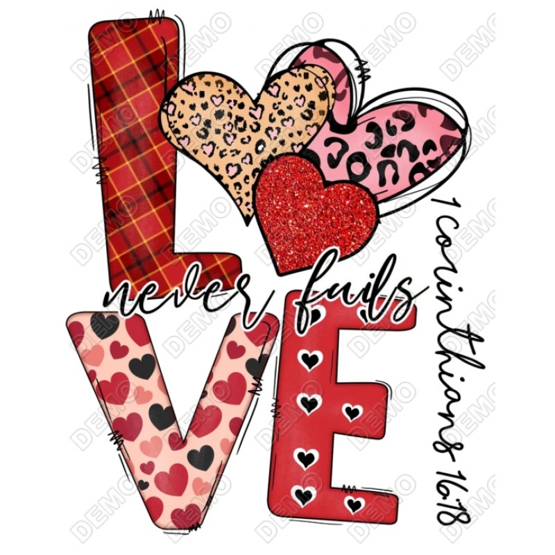 Valentine Lilo and Angel Iron on Transfer Decal