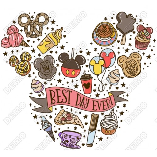 Disney Best Day Ever T Shirt Iron on Transfer Decal by www.shopironons.com