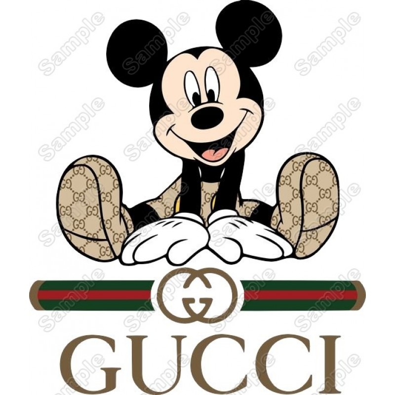 Gucci Mickey Mouse Heat Iron On Transfer Vinyl HTV