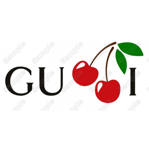 Gucci Cherry T Shirt Heat Iron on Transfer Decal #2 by www.shopironons.com