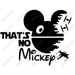 Star Wars Mickey Head  Iron On Transfer Vinyl HTV