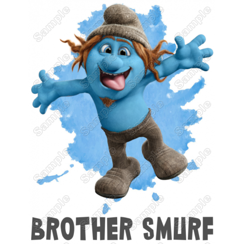 Smurf Brother Family Member Birthday Custom T Shirt Iron on Transfer Deca by www.shopironons.com