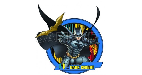 DC Batman Dark Knight Logo Iron On T-Shirt Transfer A5 