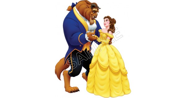 Beauty iron on T shirt transfer Choose image and size Princess Belle Beast 