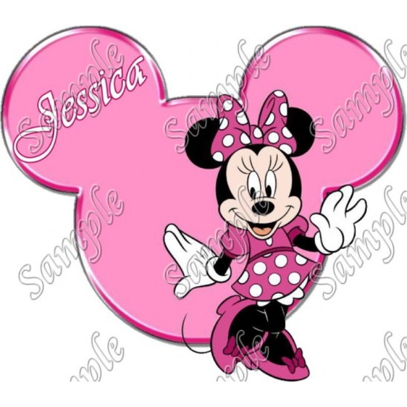 **DISNEY MINNIE  MOUSE** PERSONALIZED****FABRIC/T-SHIRT IRON ON TRANSFER 