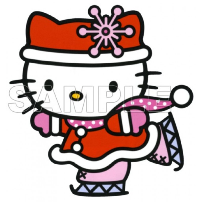 Hello Kitty & Trees Christmas Cotton Fabric