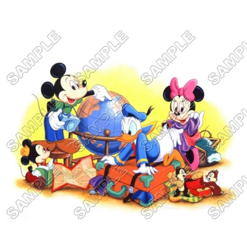 DISNEY MICKEY MINNIE MOUSE CHARACTERS PERSONALIZED T-SHIRT IRON ON TRANSFER 