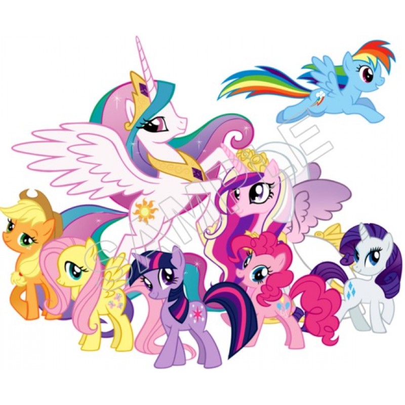 My Little Pony Iron On Transfer For T-Shirt & Other Light Color Fabrics #1 