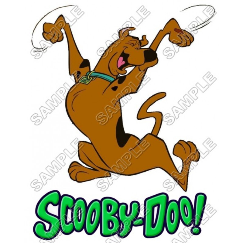Scooby Doo Iron On Transfer 5x5" for LIGHT Colored Fabric 