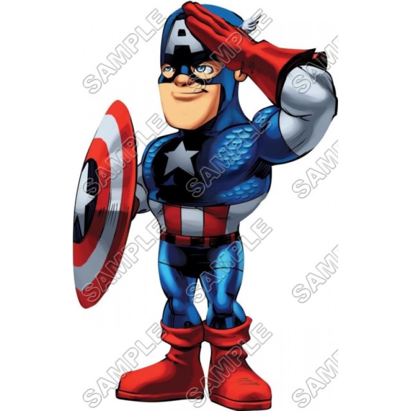 Choose image and size Captain America iron on T shirt transfer 
