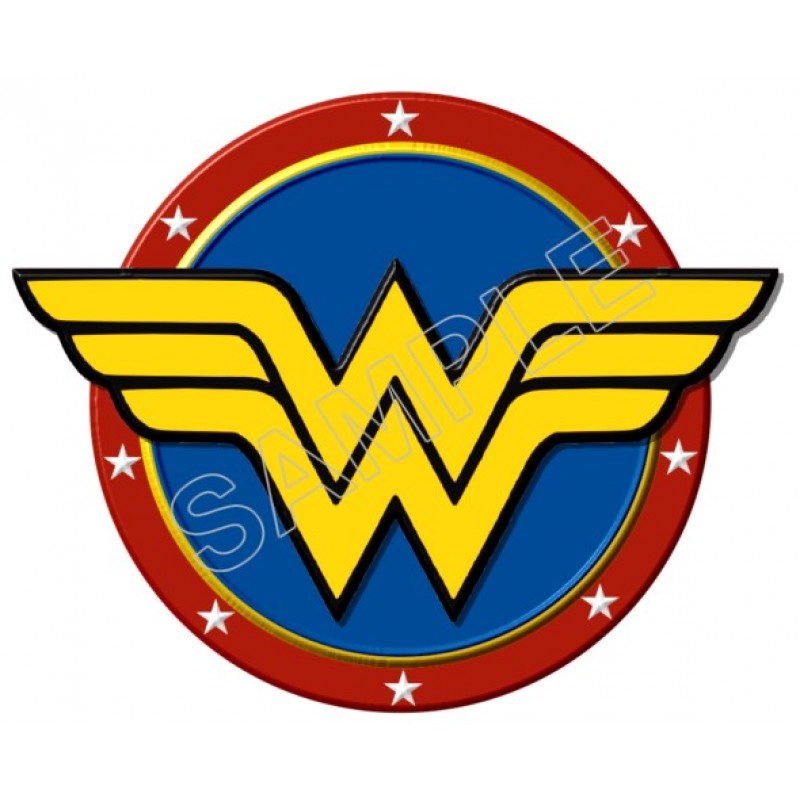 Wonder Woman Logo T Shirt Iron on Transfer Decal #2